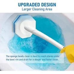 Discount 50 st Uppgraderade Toalettborsthuvuden Engångs Toalettstädningsborsthuvuden Kompatibla med Huvud