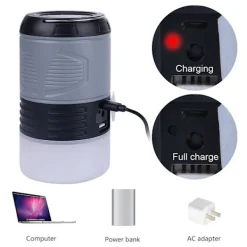 Outlet 1 st USB-uppladdningsbar mygglampa Lila UV-mygglampa