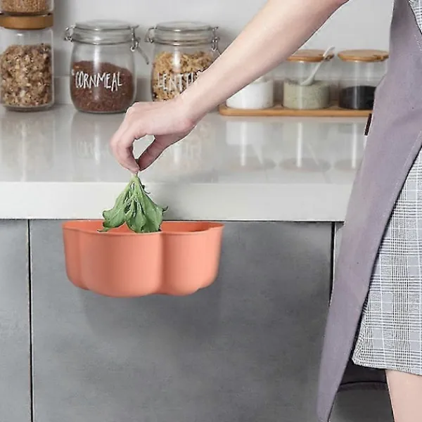 Sale 2 ST Väggmonterade Molnformade Soptunnor Hushållskök Avfallsbehållare För Kontor blå