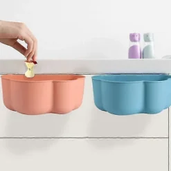 Sale 2 ST Väggmonterade Molnformade Soptunnor Hushållskök Avfallsbehållare För Kontor blå