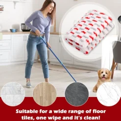 Clearance 2 st Vileda XL Mopp Refill, Vileda Mopp Refill 51x14cm, Passar Vileda Ultramax/Ultramat XL, Mikrofiber Refill för Alla Golvtyper