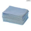Hot 100 st/förpackning Glasduk Linsrengörare Dammborttagare Bärbara Våtservetter Non-woven Fa