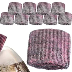 Sale 20 stålullstvålskuddar för rengöring, förindränkta grytor, effektiva rengöringskuddar, metallskursvampar, repfri utgåva