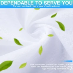 Hot 4 Stora Tvättnätspåsar, 50cm*60cm för Tvättmaskin Kläder Smutsiga Kläder Torktumlare Nät Skydd