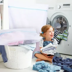 Hot 4 Stora Tvättnätspåsar, 50cm*60cm för Tvättmaskin Kläder Smutsiga Kläder Torktumlare Nät Skydd