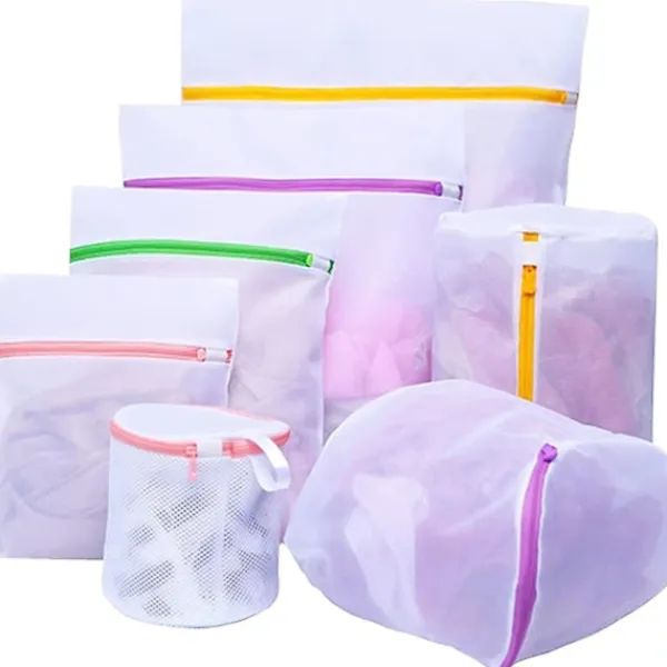 Sale 7 storlekar Maskintvättpåsar, dragkedjeförsedda tvättpåsar