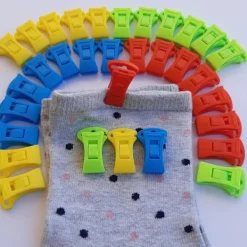 Online 40 Strumpklämmor 1.5*2.8cm för Tvättmaskin och Torktumlare Klädtorkkrok Mycket Bekväm och Snabb att Hänga, Sortera OCH LÅDA med KLÄMMAN