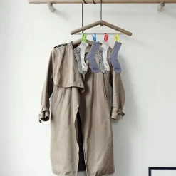 Hot 60 Strumpklämmor för Tvättmaskin och Torktumlare, Strumpklämmor med Krokar, Strump Hållare Tvättmaskin, DirBY V Multicolor