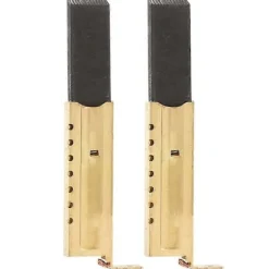 2 st/set Kolborste i kolfiber för tvättmaskin L94MF7 för tvättmaskin 5X13.5X39.6mm