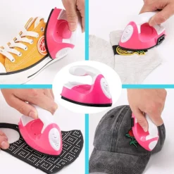 Clearance 1 Styck Mini Värmepress för Barn T-shirts Skor Kepsar Liten Värme T