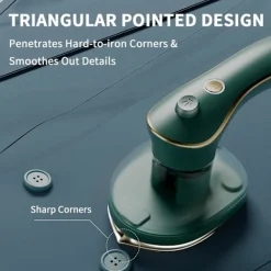 Online 1 stycke (Grön) Bärbar Handhållen Strykjärn, Mini Handhållen Ångstrykjärn