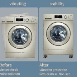 Sale 4 stycken antivibrationsgummifötter för tvättmaskin och torktumlare, vibrationsdämpare för tvättmaskin