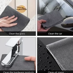 7 stycken 30*30cm magiska dukar för fönsterputsning, vatten