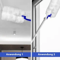 Clearance BästaGåva 50 stycken dammvippor, dammtrasor, refill-paket för Swiffer, mikrofiber dammvippa med 2 handtag för damm smuts bil