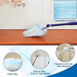 Outlet 40 stycken dammvippor, engångsdammvippor kompatibla med