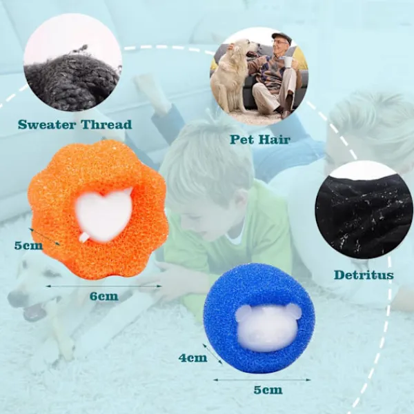 New 12 stycken djurhårborttagare, tvättmaskinsluddboll för tvättmaskin, tvättbollar mot djurhår
