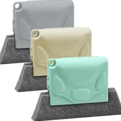 New 3 stycken fönsterrengöringsborstar, Kreativ spårrengöringsborste, Fönsterfåror rengöringsborste