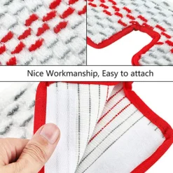 Outlet ATELA 2 stycken för att passa O-ceder mopphuvud röd Mikrofiber roterande ersättningsmoppduk