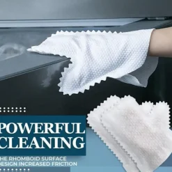 Hot ATELA 10 stycken förtjockade sughanddukar kan återanvändas Super Mite superfina fiberdammborttagning och sughandskar Hushållsrengöring non-woven handskar