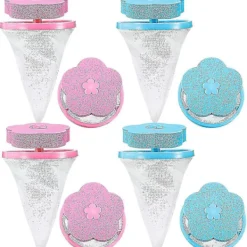 Sale 8 stycken Hushålls Tvättmaskin Ludd Fångare, Tvättmaskin Ludd Fällor, Återanvändbar Flytande Ludd Mesh Påse Hårfilter Nät