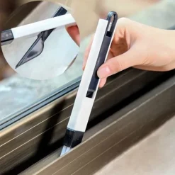 Outlet 5 stycken 2-i-1 fönsterfåra rengöringsborste, fönsterklyka rengöring