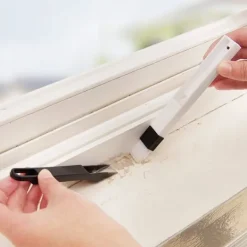 Outlet 5 stycken 2-i-1 fönsterfåra rengöringsborste, fönsterklyka rengöring