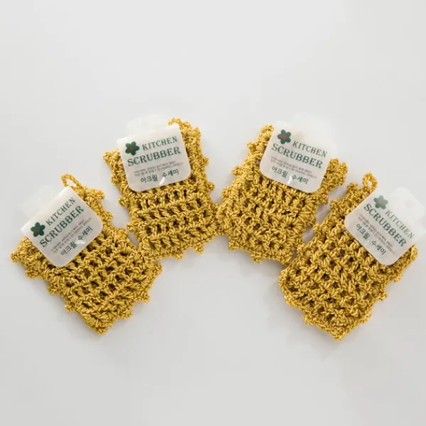 Online 4 stycken koreanska guldtrådsdisktrasor koreanska kök icke