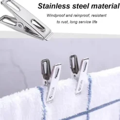 Online 20 stycken metallklädnypor, multifunktionella klädnypor vindtäta