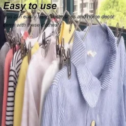 Online 20 stycken metallklädnypor, multifunktionella klädnypor vindtäta