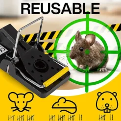 Hot 8 stycken musfällor för inomhus- och utomhusområden - Enkla möbler och återanvändbara musfångare med fjäder, ta bort oönskade skadedjur från huset