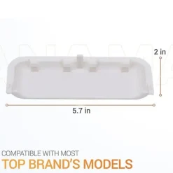 Outlet 4 stycken Passar för W10861225 W10714516 Torktumlare Dörrhandtag Ersättningsdelar Ersättning AP