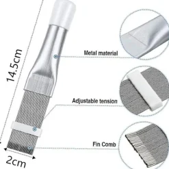New D 2 stycken rengöringsborstar, kylskåpsrengörare, lamellar kam för värmepumpstork, torktumlare, rengöringsborste, lamellerengörare, luftkonitioneringsrengörare | Fyniq