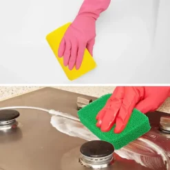 Best OCEAN 10 stycken Silikon Disksvampar Silikon Skrubbsvamp Återanvändbar Köks Skrubb Rengöringssvamp Mjuk Disksvamp för Diskar Frukt Grönsaker