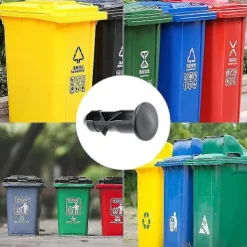 Best DAO 10 Stycken Soptunne Lock Gångjärnstappar 65mm X 18mm Plast Utomhus Soptunne Lock Tappfästen -gt [db]