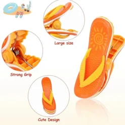 Clearance 4 Stycken Strandhandduksklämmor, Toffelhandduksklämmor för Solstolar, Stora Tvättklädnypor, Strandklämmor för Handdukar Tvätt Solbädd