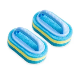 Online 2 Stycken Svamp Rengöringsborste med Handtag, Svamp för Kök eller Badrum, Dekontamineringssvampborste för Diskho, Kakelväggar, Diskbänkar och Badkar | Fyndiq