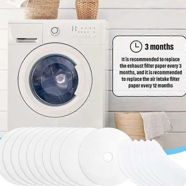 Best 30 Stycken Torktumlare Avgasfilter, Universell Portabel Torktumlare Luddfilter Ersättning för Panda/M