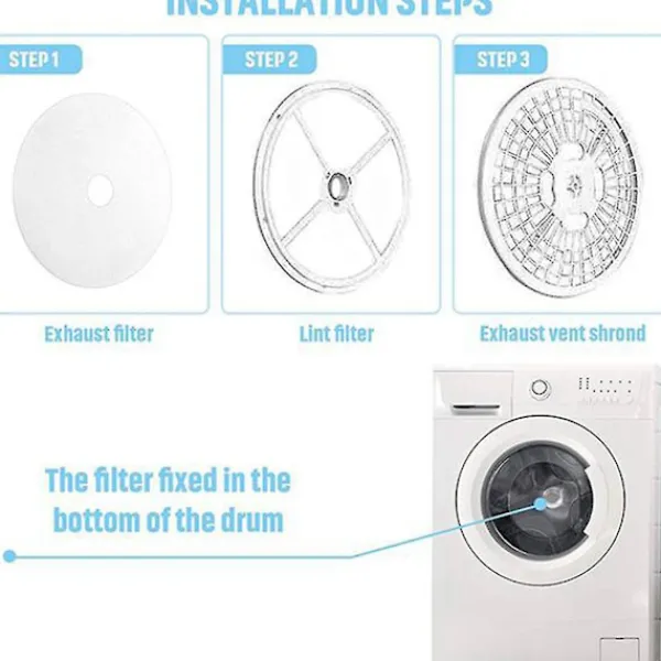 Hot 30 stycken torktumlarens avgasfilter, universellt bärbart torktumlarens luddfilterbyte för Panda/
