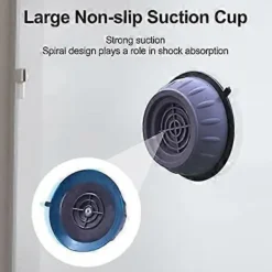 Discount 4 Stycken Tvättmaskinsfötter med Gummikudde, Anti-vibrationsfötter för Tvättmaskiner och Torktumlare, Anti-vibrationskuddar L