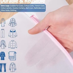 Best HEYU 2 Stycken Tvättnät 80cm x 60cm Stor Storlek Tvättpåse Tvätt