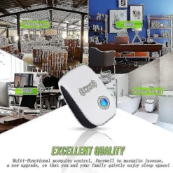 Best 4 Stycken Ultraljuds Skadedjursbekämpare Mot Möss Elektronisk Insektsbekämpare Djurbekämpare barn OTQ