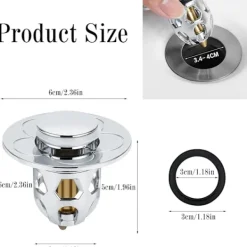 Discount 2 Stycken Universal Handfatspropp (Silver), Pop Up Diskho Propp Anti, ZQKLA