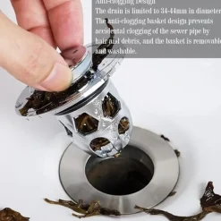 Discount 2 Stycken Universal Handfatspropp (Silver), Pop Up Diskho Propp Anti, ZQKLA