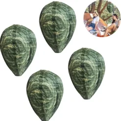 4 stycken vattentät getingbo lockbete Hängande bålgeting avskräckning Falska tyg getingbo Giftfritt bi lockbete avskräckande för hem och trädgård utomhus Dark green | Fyndiq