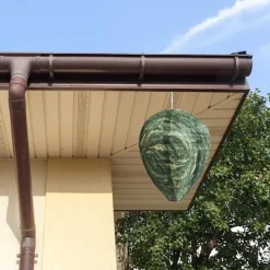 4 stycken vattentät getingbo lockbete Hängande bålgeting avskräckning Falska tyg getingbo Giftfritt bi lockbete avskräckande för hem och trädgård utomhus Dark green | Fyndiq