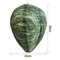 4 stycken vattentät getingbo lockbete Hängande bålgeting avskräckning Falska tyg getingbo Giftfritt bi lockbete avskräckande för hem och trädgård utomhus Dark green | Fyndiq