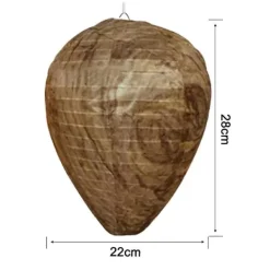 Outlet 4 stycken vattentät getingbo lockbete Hängande bålgeting avskräckning Falska tyg getingbo Giftfritt bi lockbete avskräckande för hem och trädgård utomhus | Fyndiq Brown