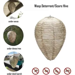 Outlet 4 Stycken Vattentäta Getingbo Attrapper Hängande Hornet Avskräckare Falska Tyg Getingbon Giftfria Bi Attrapp Avskräckare För Hem Och Trädgård Utomhus | Fyndiq Brown Cloth