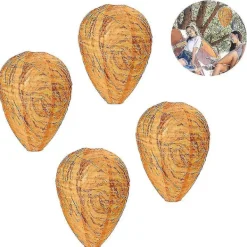 Outlet 4 stycken vattentäta getingbo-attrapper, hängande getingavskräckande medel, falska getingbon i tyg, giftfria bi-attrapper, avskräckande medel för hem och trädgård | Fyndiq