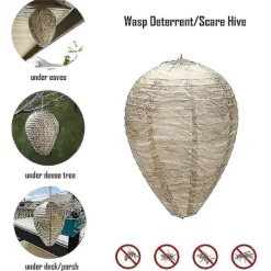 Hot 4 stycken vattentäta getingbo-lockbeten hängande getingavskräckande medel falska tyg getingbo giftfria bi-lockbeten avskräckande medel för hem och trädgård utomhus | Fyndiq